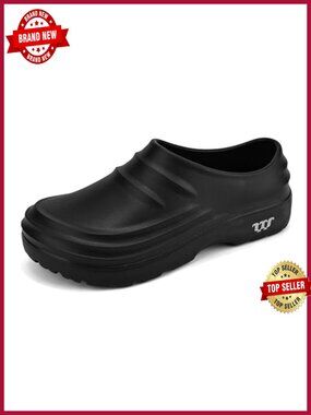 QPAO Work Clogs Non Slip Waterproof EVA Chef Kitchen Comfort Shoes